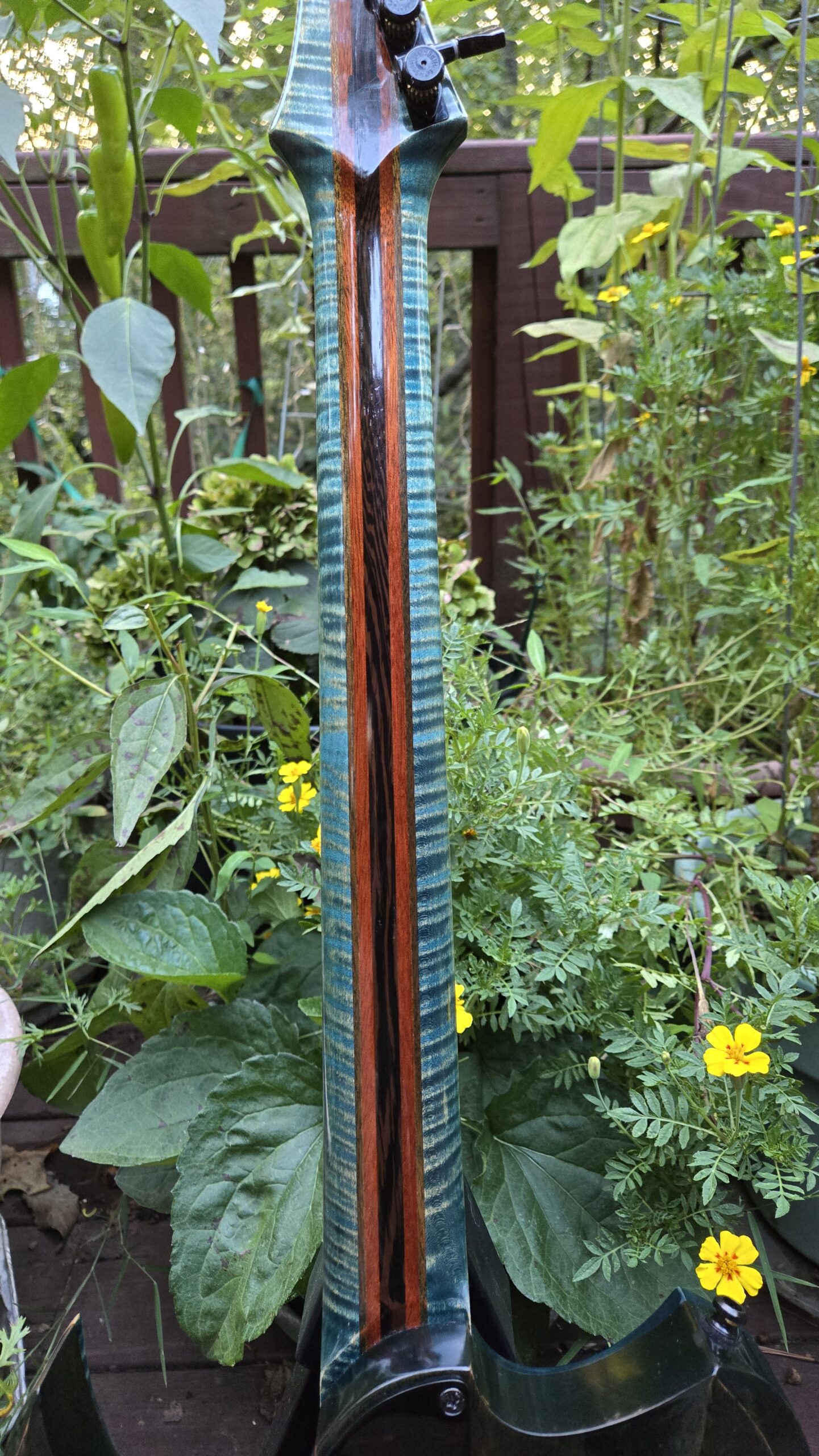 Severin ST1 Blue Flame Electric Guitar - Image 8