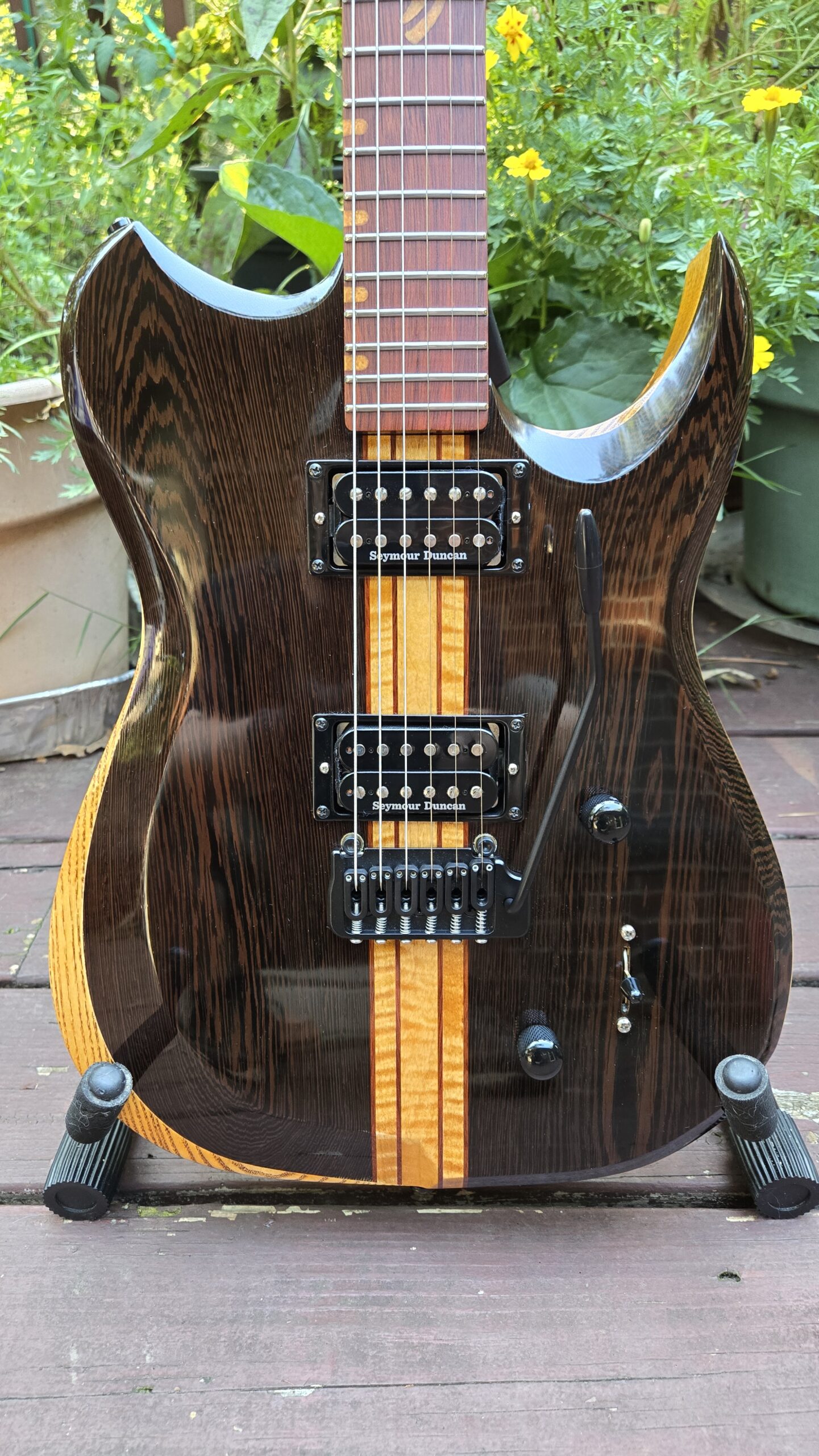 Severin ST1 Wenge Tremolo Electric Guitar - Image 8