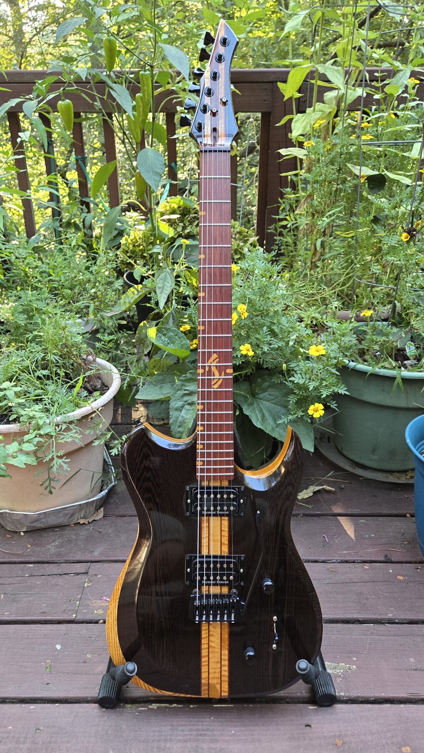 Severin ST1 Wenge Tremolo Electric Guitar - Image 9