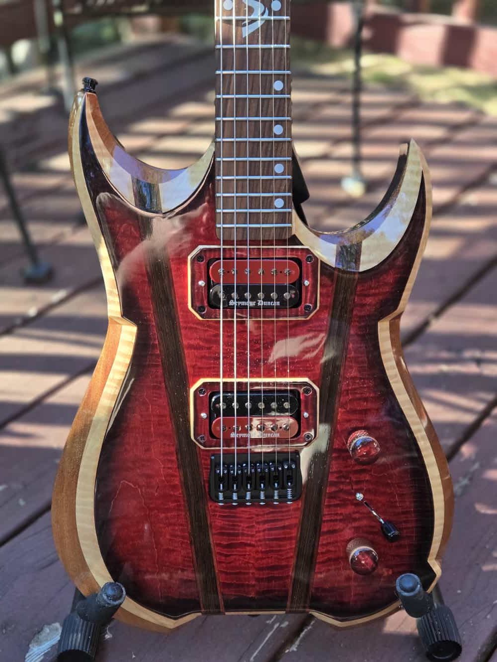 Rogue Electric Guitar - Red Black Flame Maple - Image 22
