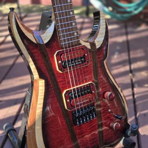 Rogue Electric Guitar - Red Black Flame Maple