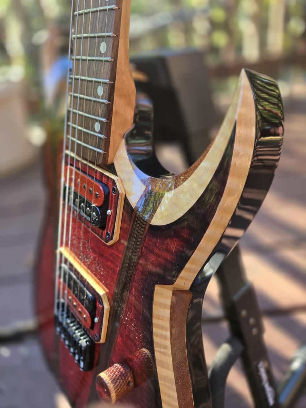 Rogue Electric Guitar - Red Black Flame Maple - Image 6