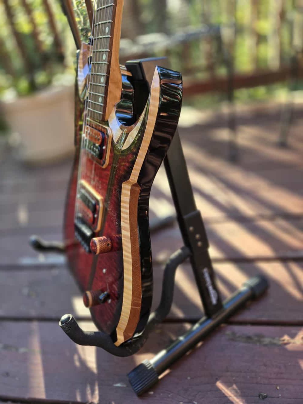 Rogue Electric Guitar - Red Black Flame Maple - Image 8